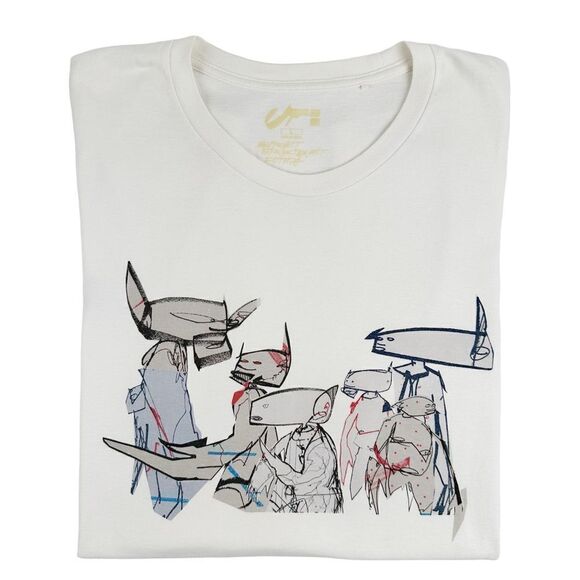 Futura x Uniqlo UT Point Man’s Henchmen T-Shirt Men’s Large - Picture 1 of 8